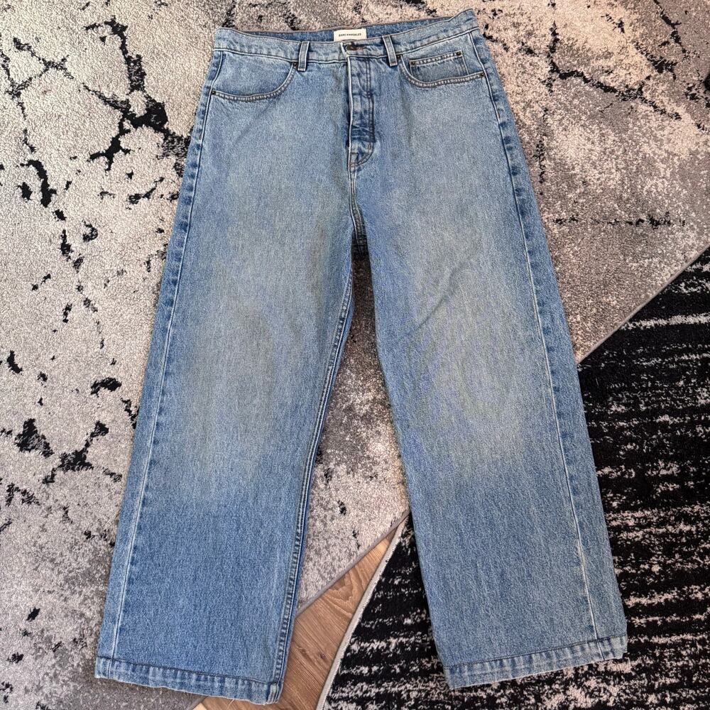 Bare Knuckles Javier Wide Leg Jeans Light Wash Size 36